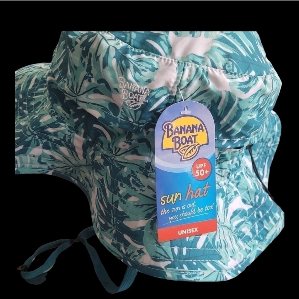 BANANA Boat | Unisex Sun Hat Blue Palms OS - Picture 5 of 16